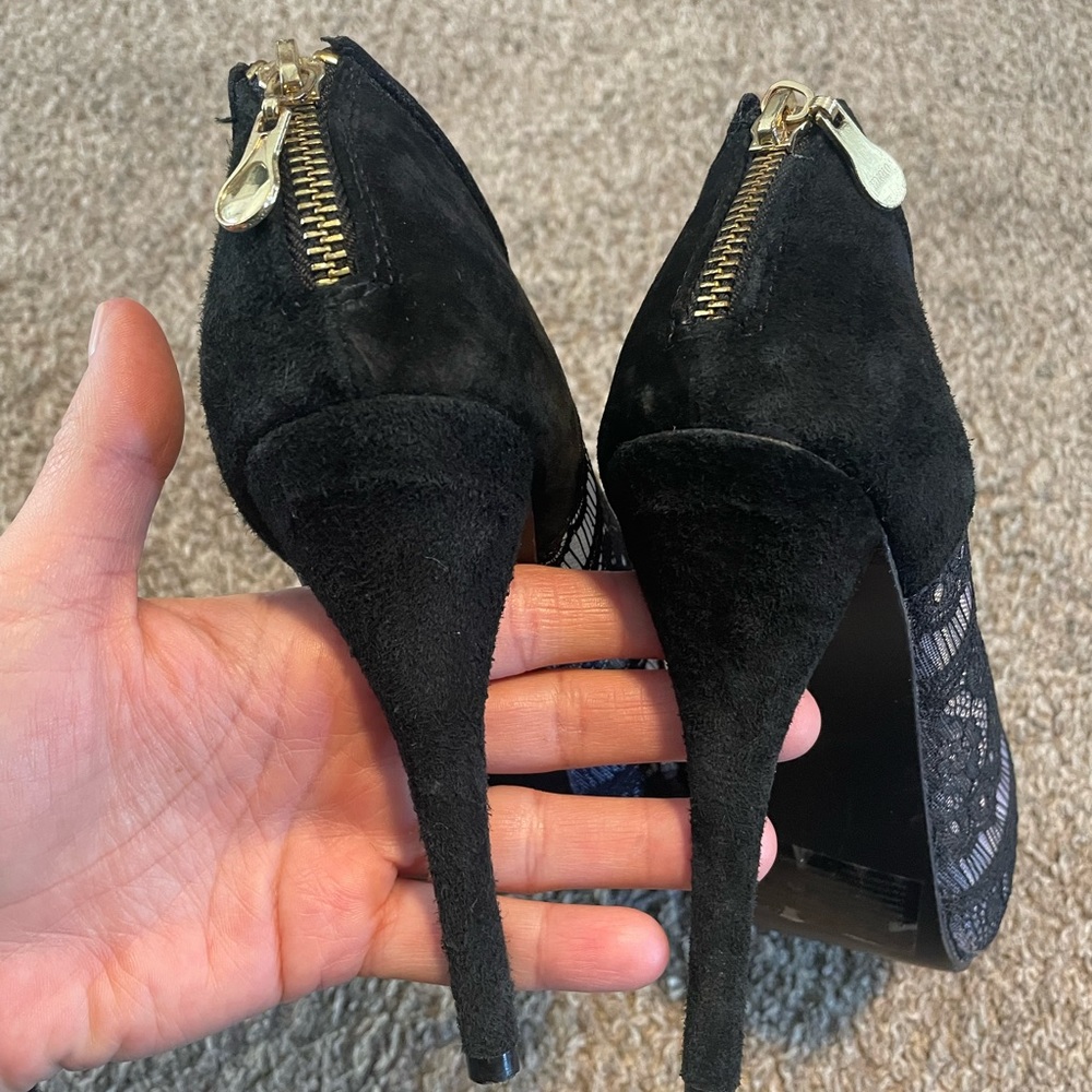 Women’s lace cage heels - Picture 3 of 10
